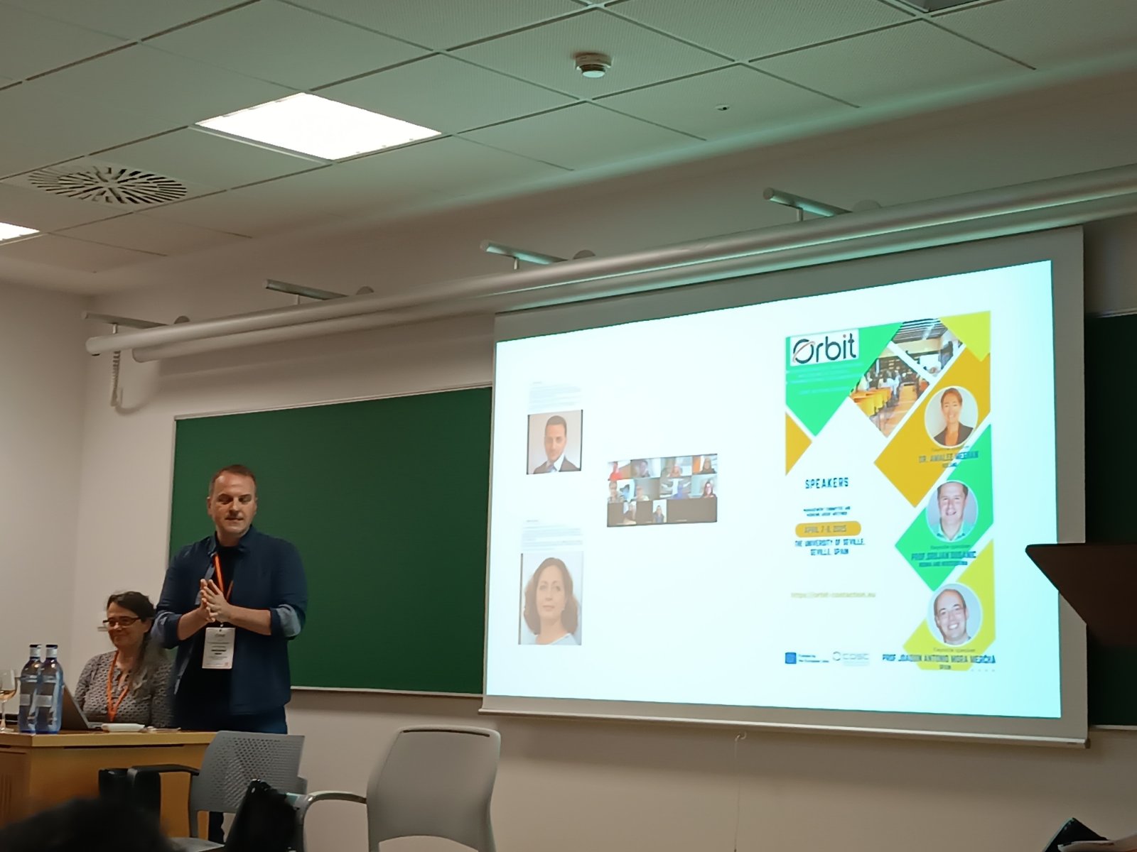 Aleksandar Bozic presenting at an ORBIT meeting